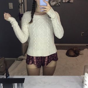 ADORABLE white sweater